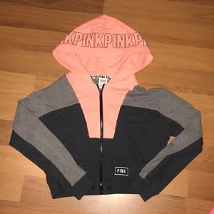 Cropped Pink Hoodie